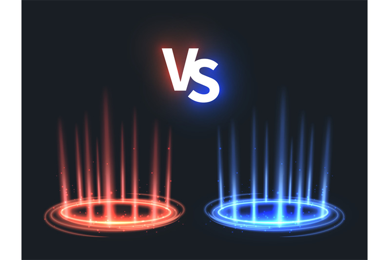 versus-glowing-teleport-effect-on-floor-vs-battle-scene-with-rays-and