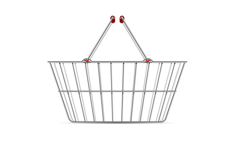 realistic-empty-supermarket-shopping-metal-basket-with-handles-vector