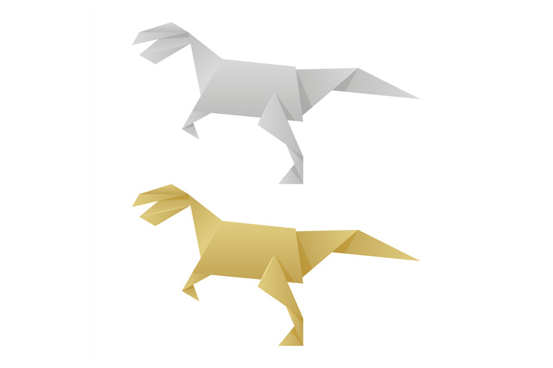 paper-origami-dinosaurs-isolated-on-white-background