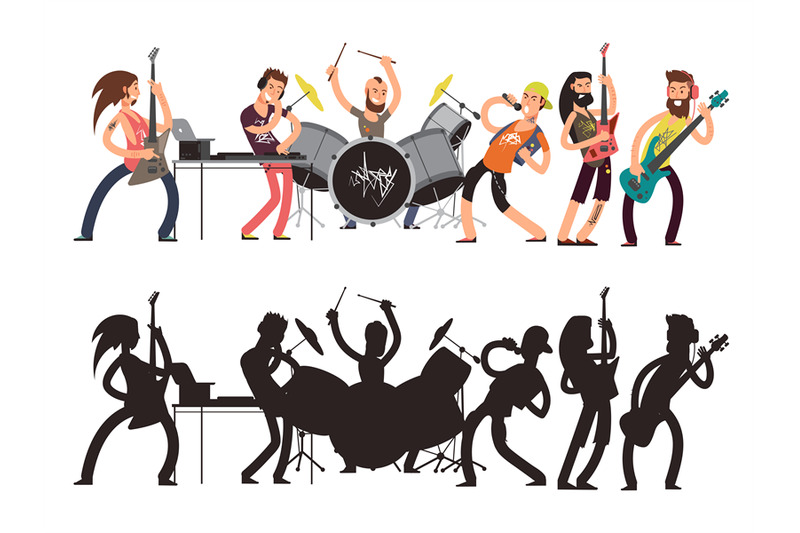 music-performance-with-young-musicians-rock-concert-vector-flat-conce