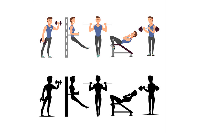 sport-man-characters-vector-male-fitness-silhouettes