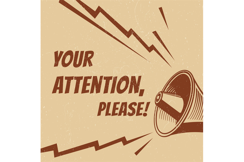 attention-please-vector-poster-with-voice-megaphone