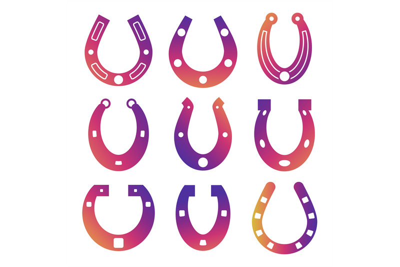 horse-shoe-icons-isolated-on-white-background