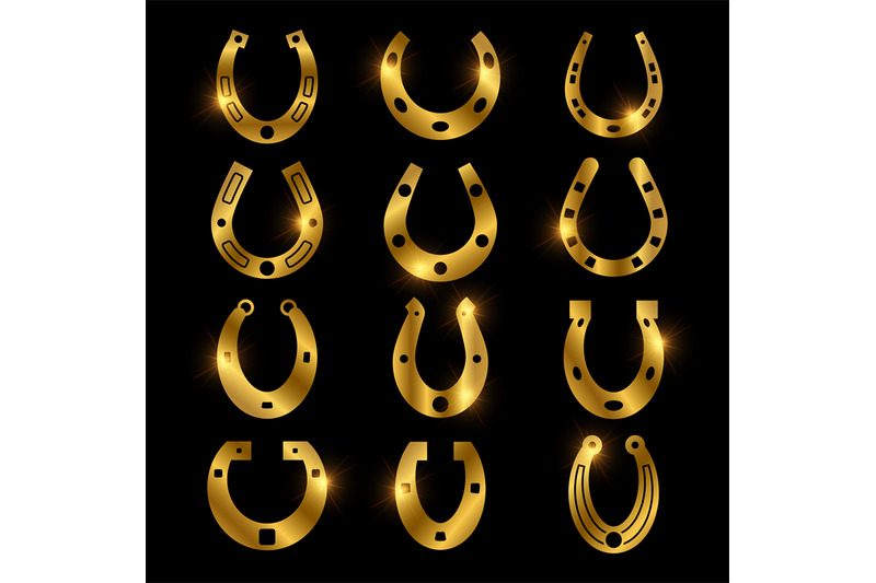 shiny-golden-horseshoe-vector-icons-lucky-symbols-set