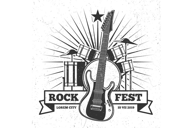 grunge-monochrome-rock-festival-poster-design-hipster-music-vector-em