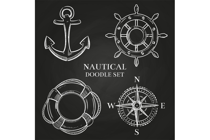 vector-handwheel-anchor-compass-and-lifebuoy