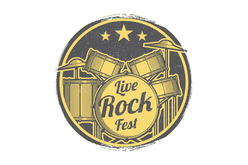 rock-festival-vector-grunge-logo-design