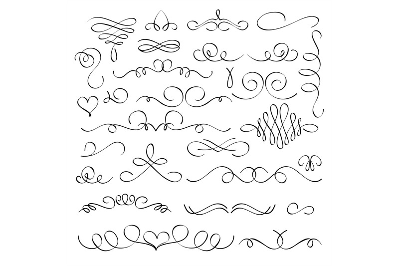 hand-drawn-flourish-elements-vintage-calligraphic-swirls-vector-orna