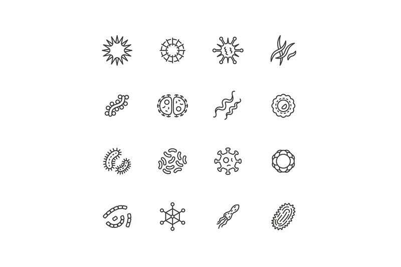 illness-bacilli-microbes-viruses-and-microorganisms-line-icons-bact