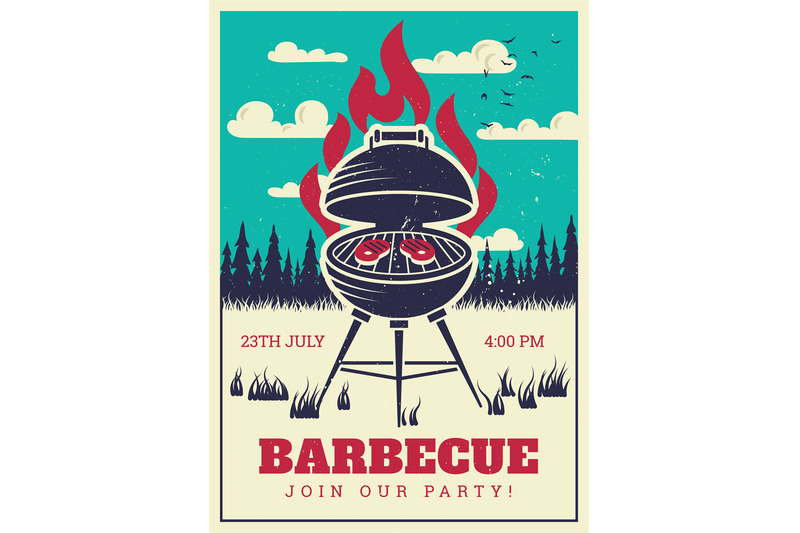 vintage-bbq-grill-party-poster-delicious-grilled-burgers-family-barb