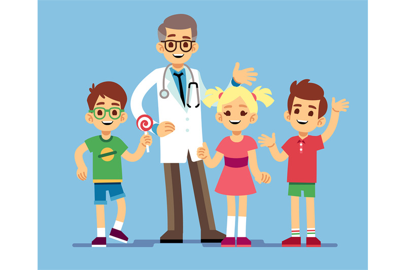 cute-male-pediatrician-doctor-and-happy-healthy-kids-childrens-health