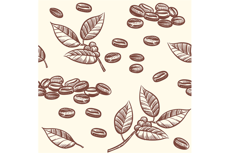 coffee-beans-and-leaves-espresso-cappuccino-vector-seamless-pattern