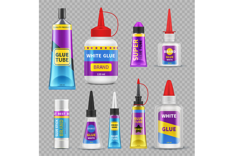 glue-sticks-adhesive-super-glue-tubes-and-bottles-realistic-isolated