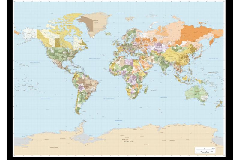 Political World Vector Map By Cartorical | TheHungryJPEG