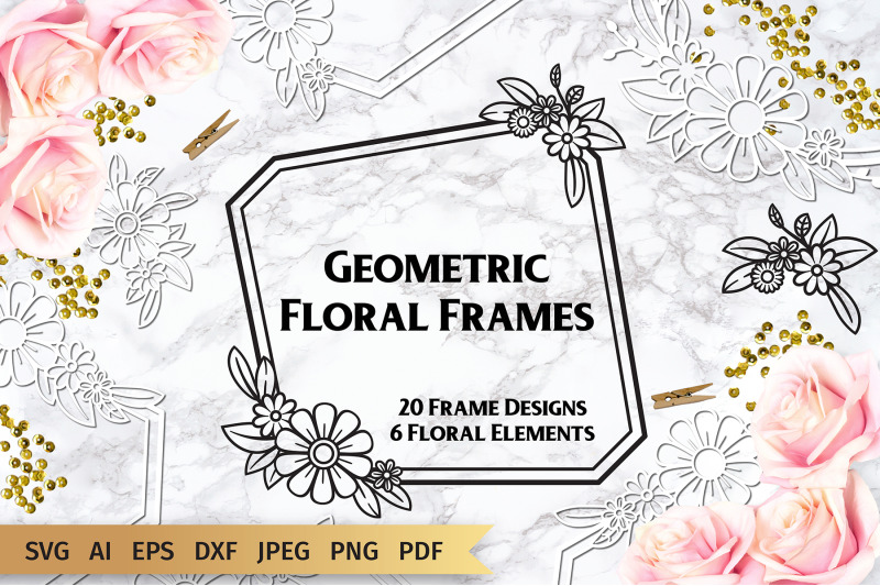 geometric-floral-frames