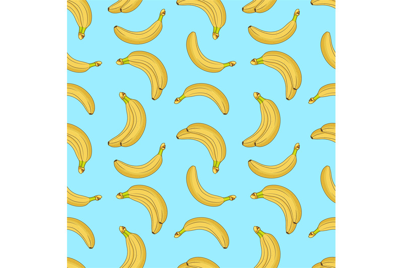 sweet-fruit-yellow-bananas-seamless-vector-pattern
