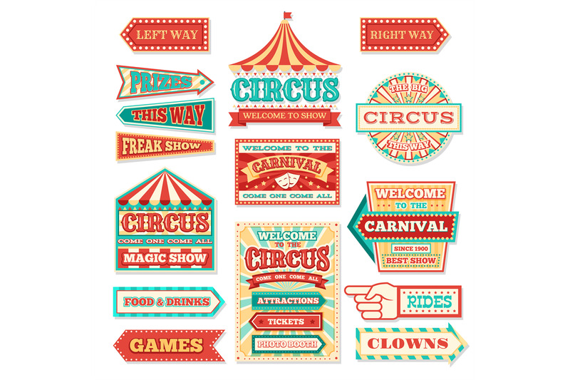 old-carnival-circus-banners-and-carnival-labels-vector-set