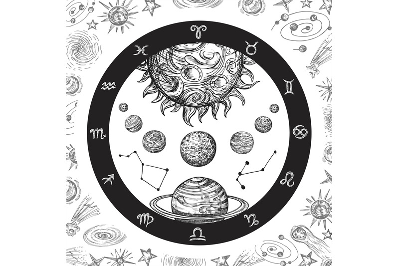 astrology-concept-with-planets-hand-drawn-universe-planetary-system