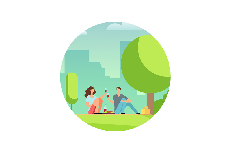 resting-people-on-picnic