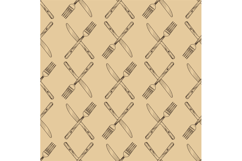 hand-sketched-knife-and-fork-cross-seamless-pattern