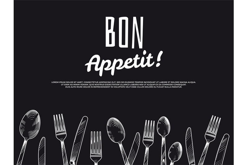vintage-hand-drawn-cutlery-background-black-bon-appetit-banner-design