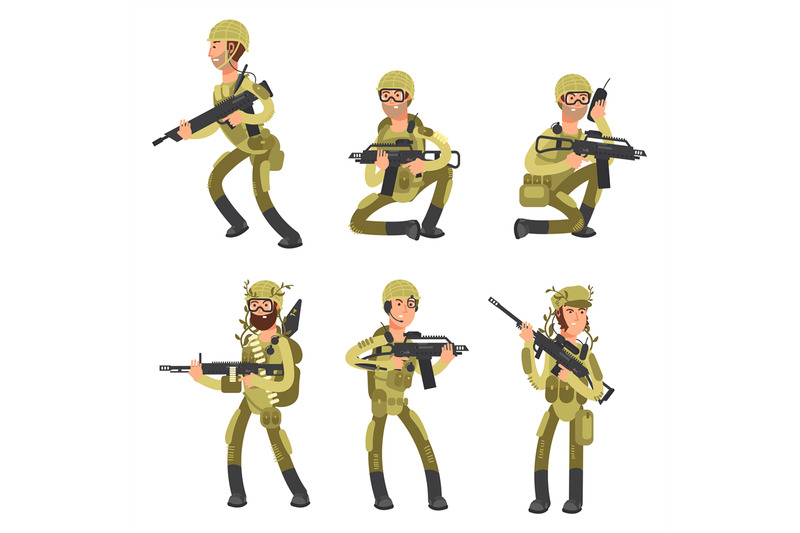 army-cartoon-man-soldiers-in-uniform-military-concept-vector-illustra