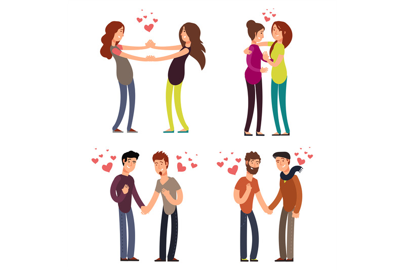 cartoon-character-lgbt-couple-in-love-vector-illustration