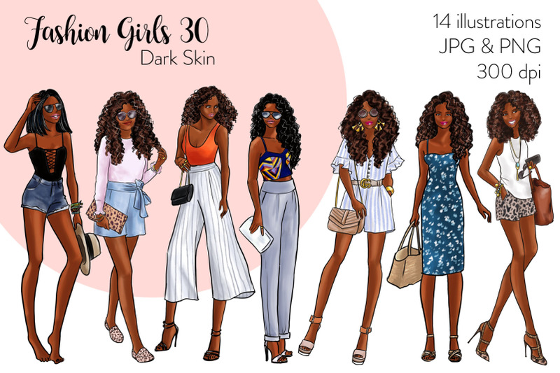 watercolor-fashion-clipart-fashion-girls-30-dark-skin