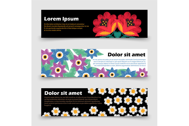 floral-template-bright-poppy-camomile-leaves