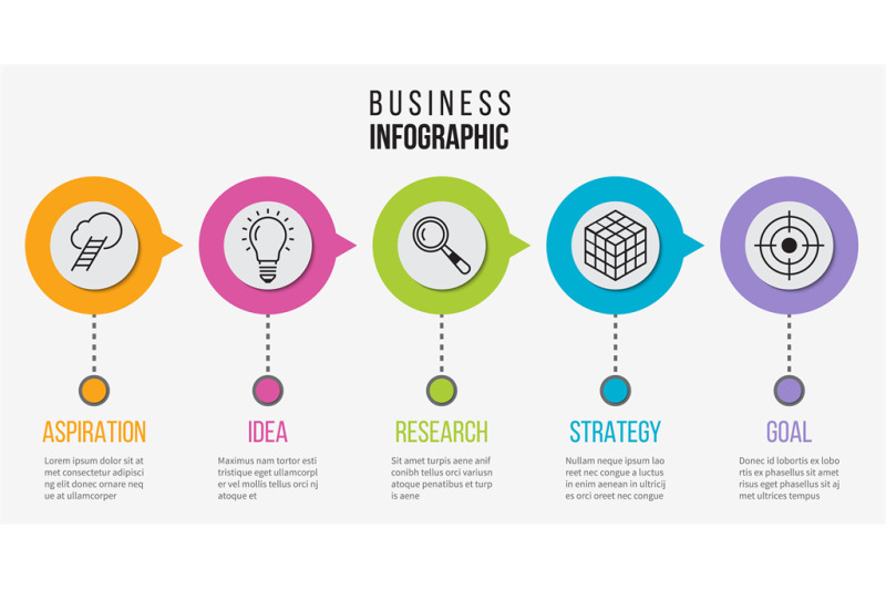 step-infographic-process-business-diagram-for-presentation-vector-ti