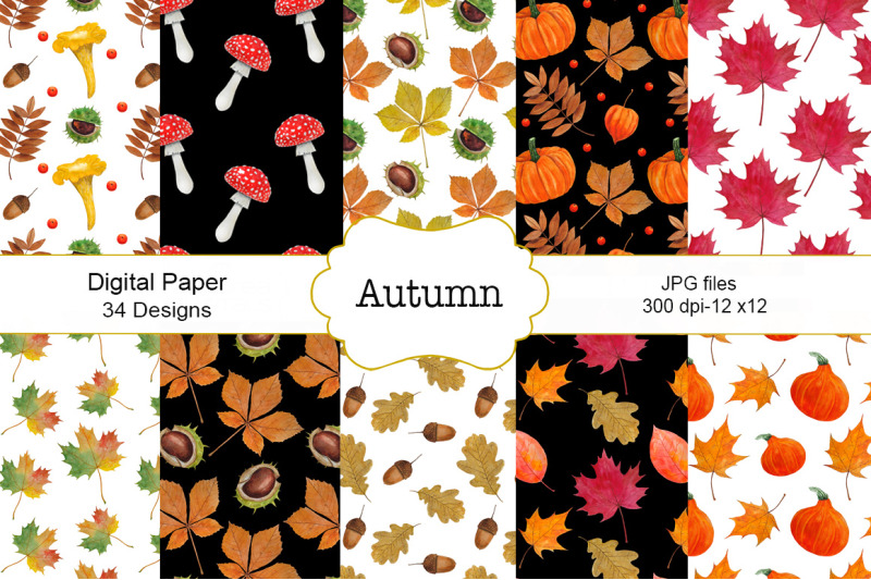 pattern-seamless-autumn-watercolor