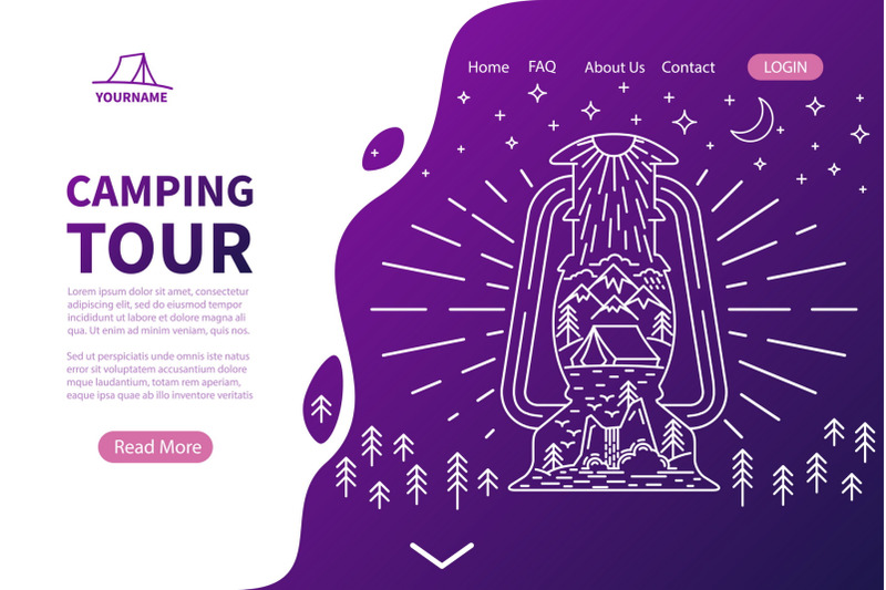 camping-tour-landing-page-template