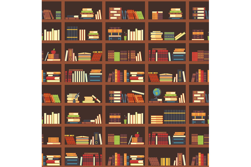 books-in-bookcase-seamless-pattern-school-book-science-textbook-and