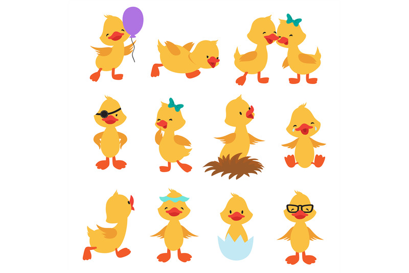 cartoon-cute-ducks-little-baby-yellow-chick-vector-isolated-character