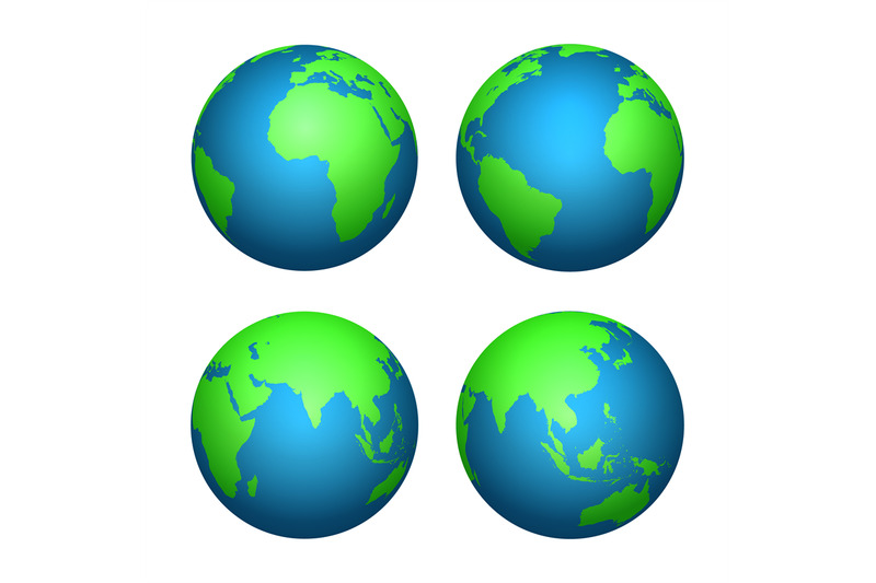 earth-3d-globe-world-map-with-green-continents-and-blue-oceans-vecto