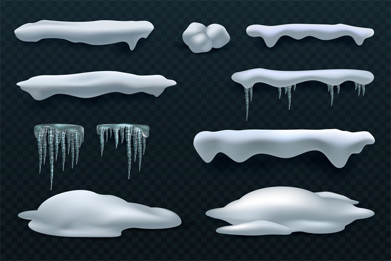 snow-caps-and-icicles-snowball-and-snowdrift-vector-winter-decoration