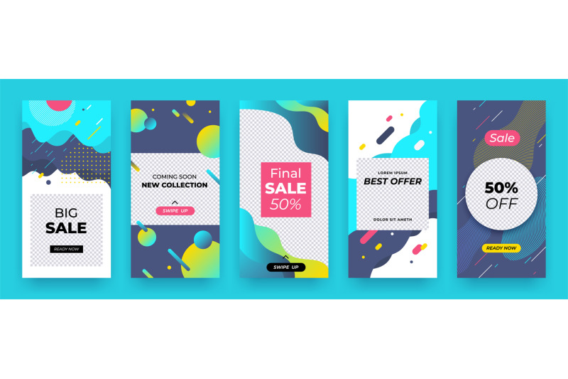 social-media-banner-story-sale-coupon-layout-abstract-promo-swipe-up