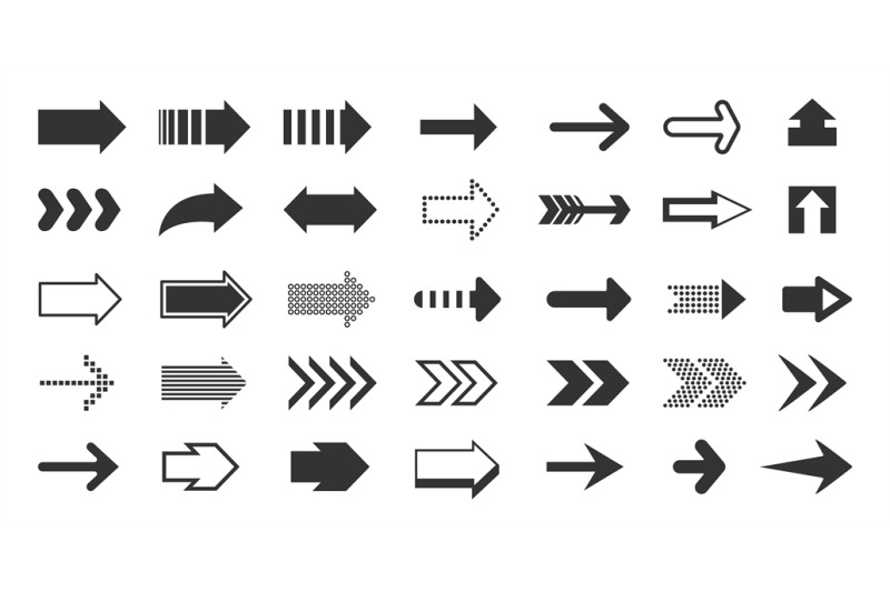 black-arrows-direction-pointers-up-down-left-right-signs-of-dots-sha