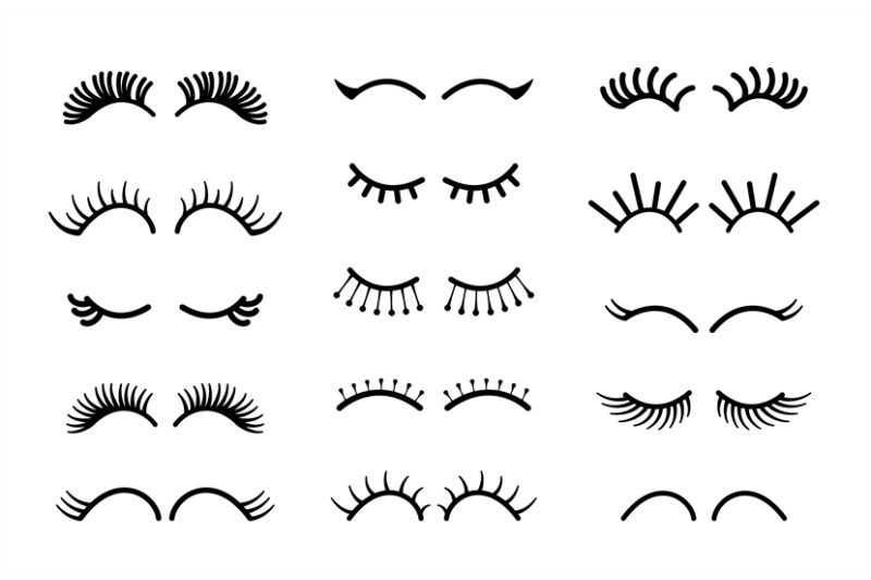 cartoon-eyelashes-cute-unicorn-face-lashes-pretty-closed-animal-eyes