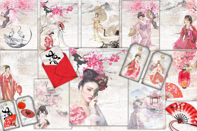 geisha-japanese-backgrounds-with-free-clipart