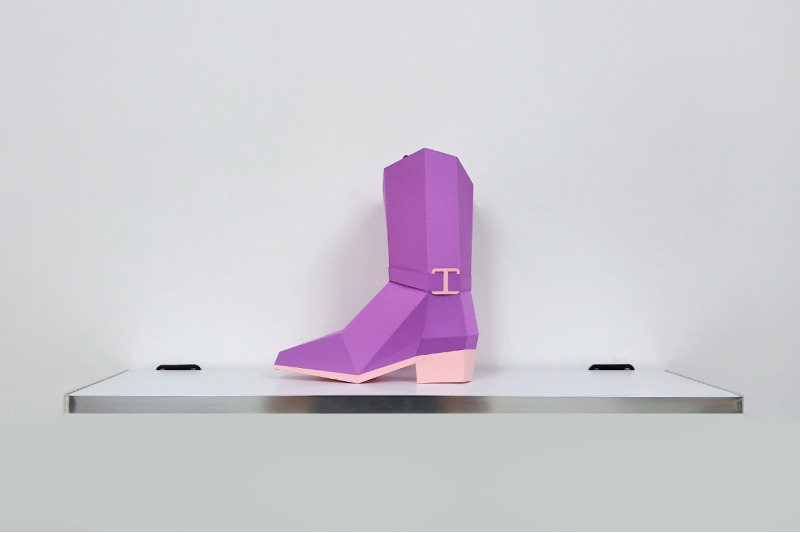 diy-cowgirl-boots-3d-papercraft
