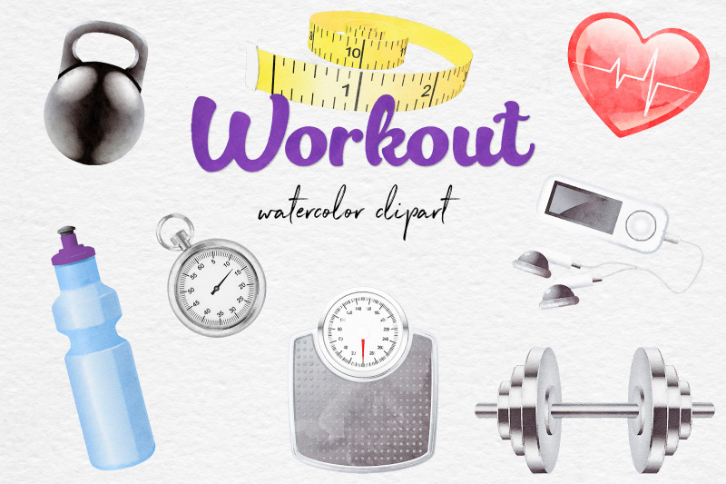 watercolor-workout-clipart