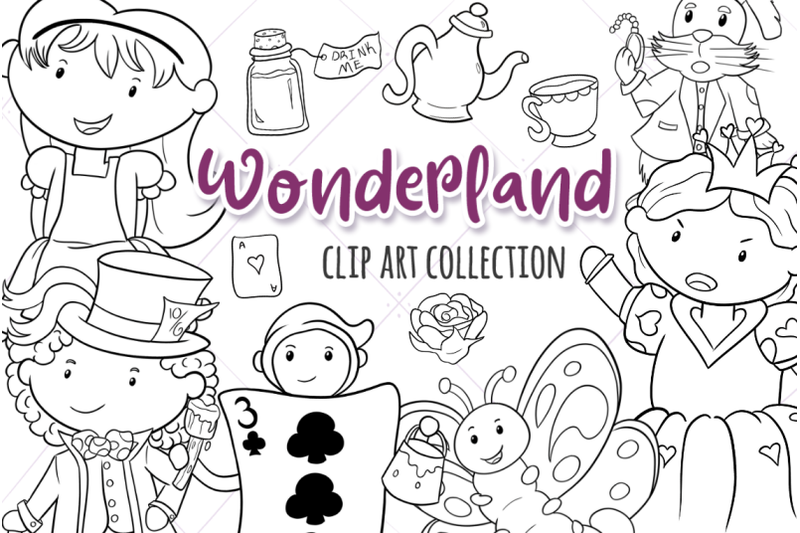 wonderland-story-book-digital-stamps