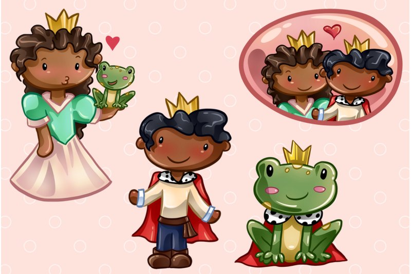 princess-and-the-frog-clip-art-collection