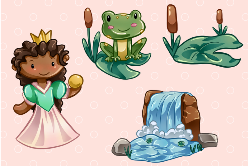 princess-and-the-frog-clip-art-collection