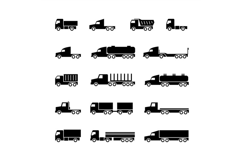 truck-silhouette-icons-shipping-cargo-trukcs-dumpers-and-van-trans