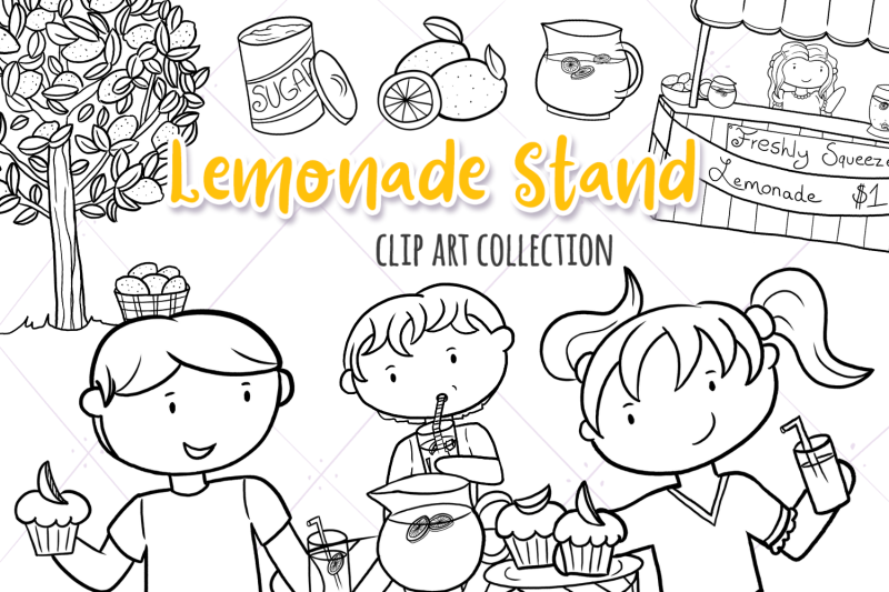 lemonade-stand-digital-stamps