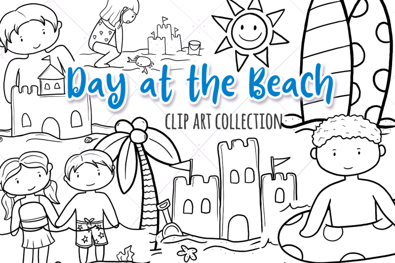 day-at-the-beach-digital-stamps