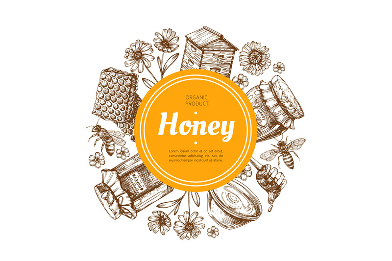 honey-label-natural-farm-honey-badge-with-bee-and-honeycomb-vintage