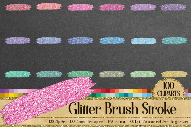 100-glitter-brush-stroke-gold-silver-glitter-clip-arts-png